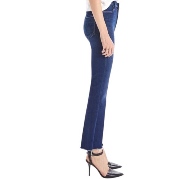 Mother The Hustler Ankle Fray High Rise Flare Jeans Size 25 In Home Movies - Picture 4 of 16